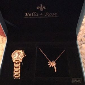 Watch and necklace from Bella and Rose